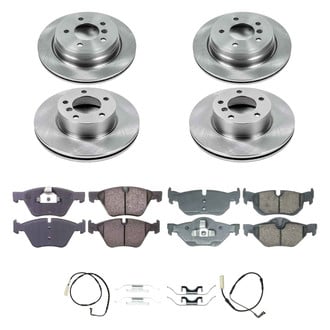 Callahan Brake Parts® - Plain Front and Rear Brake Kit