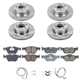 Callahan Brake Parts® - Plain Front and Rear Brake Kit