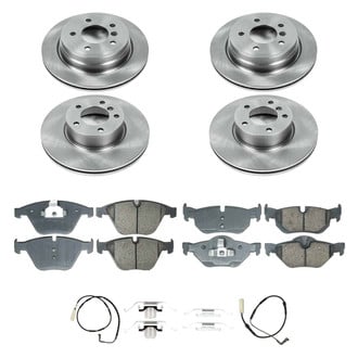 Callahan Brake Parts® - Plain Front and Rear Brake Kit