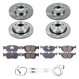 Callahan Brake Parts® - Plain Front and Rear Brake Kit