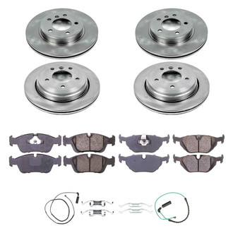 Callahan Brake Parts® - Plain Front and Rear Brake Kit