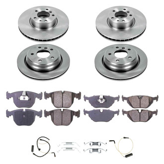 Callahan Brake Parts® - Plain Front and Rear Brake Kit