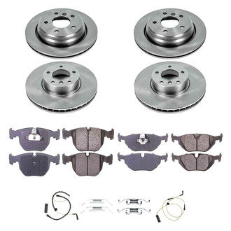 Callahan Brake Parts® - Plain Front and Rear Brake Kit
