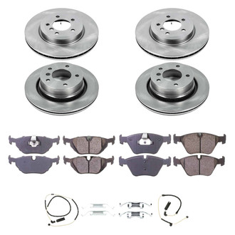 Callahan Brake Parts® - Plain Front and Rear Brake Kit