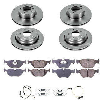 Callahan Brake Parts® - Plain Front and Rear Brake Kit