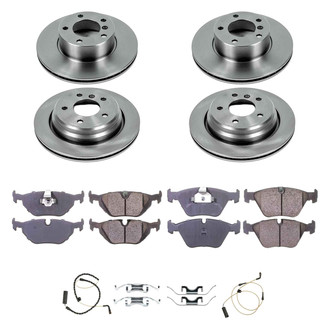 Callahan Brake Parts® - Plain Front and Rear Brake Kit