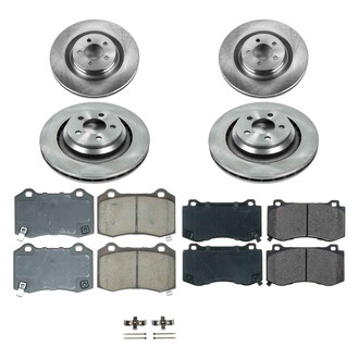 Callahan Brake Parts® - Plain Front and Rear Brake Kit
