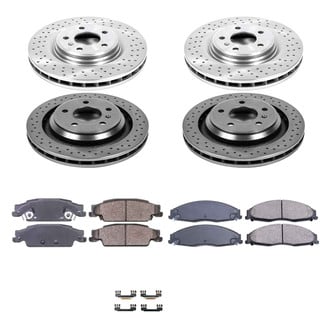 Callahan Brake Parts® - Plain Front and Rear Brake Kit
