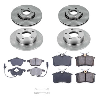 Callahan Brake Parts® - Plain Front and Rear Brake Kit