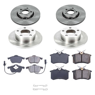 Callahan Brake Parts® - Plain Front and Rear Brake Kit