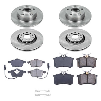 Callahan Brake Parts® - Plain Front and Rear Brake Kit
