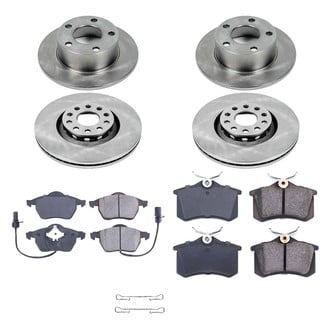 Callahan Brake Parts® - Plain Front and Rear Brake Kit