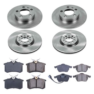 Callahan Brake Parts® - Plain Front and Rear Brake Kit
