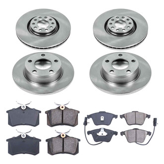 Callahan Brake Parts® - Plain Front and Rear Brake Kit