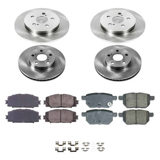 Callahan Brake Parts® - Plain Front and Rear Brake Kit