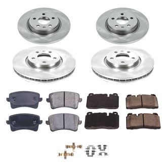 Callahan Brake Parts® - Plain Front and Rear Brake Kit