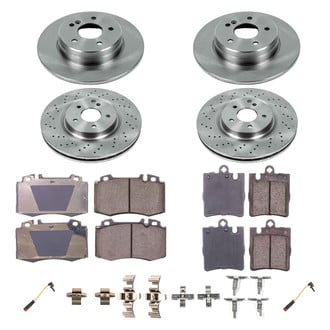 Callahan Brake Parts® - Plain Front and Rear Brake Kit