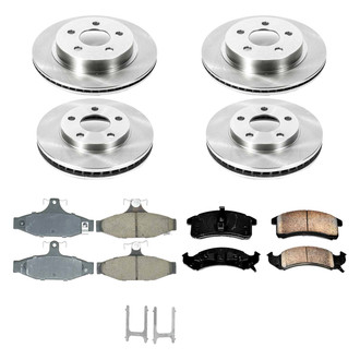 Callahan Brake Parts® - Plain Front and Rear Brake Kit