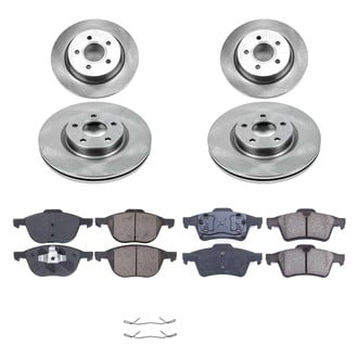 Callahan Brake Parts® - Plain Front and Rear Brake Kit