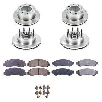 Callahan Brake Parts® - Plain Front and Rear Brake Kit