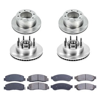 Callahan Brake Parts® - Plain Front and Rear Brake Kit