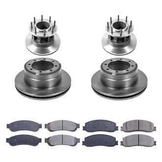 Callahan Brake Parts® - Plain Front and Rear Brake Kit