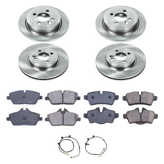Callahan Brake Parts® - Plain Front and Rear Brake Kit