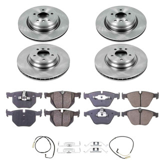 Callahan Brake Parts® - Plain Front and Rear Brake Kit