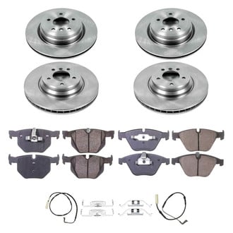 Callahan Brake Parts® - Plain Front and Rear Brake Kit