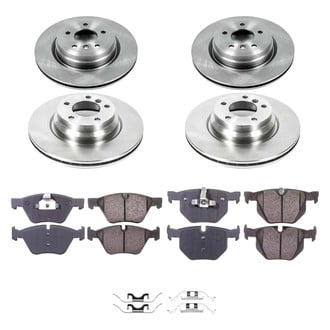 Callahan Brake Parts® - Plain Front and Rear Brake Kit