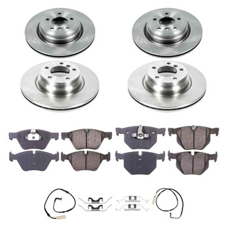 Callahan Brake Parts® - Plain Front and Rear Brake Kit