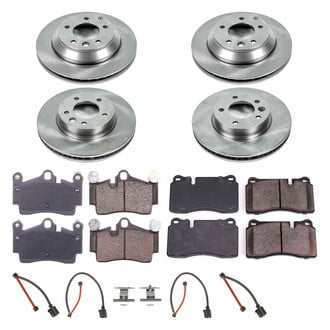 Callahan Brake Parts® - Plain Front and Rear Brake Kit