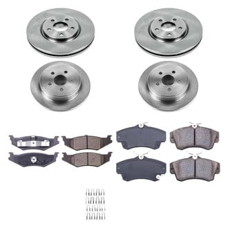 Callahan Brake Parts® - Plain Front and Rear Brake Kit