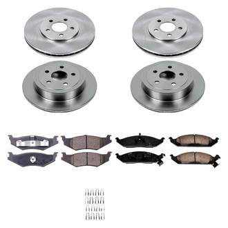Callahan Brake Parts® - Plain Front and Rear Brake Kit