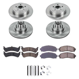 Callahan Brake Parts® - Plain Front and Rear Brake Kit