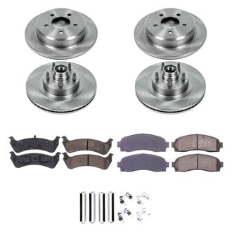 Callahan Brake Parts® - Plain Front and Rear Brake Kit