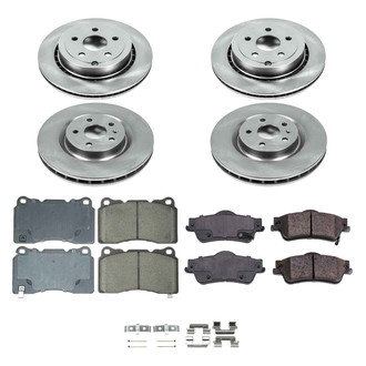 Callahan Brake Parts® - Plain Front and Rear Brake Kit