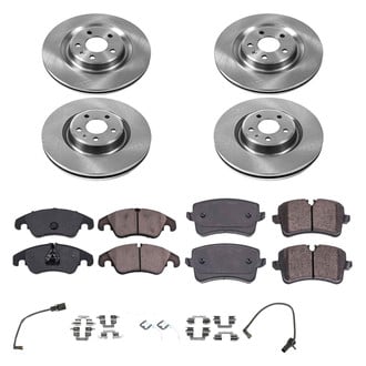Callahan Brake Parts® - Plain Front and Rear Brake Kit