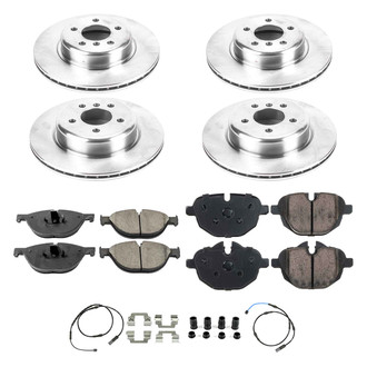 Callahan Brake Parts® - Plain Front and Rear Brake Kit