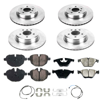 Callahan Brake Parts® - Plain Front and Rear Brake Kit