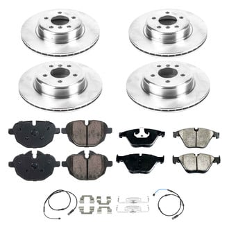 Callahan Brake Parts® - Plain Front and Rear Brake Kit