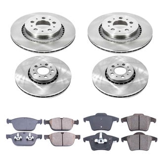 Callahan Brake Parts® - Plain Front and Rear Brake Kit