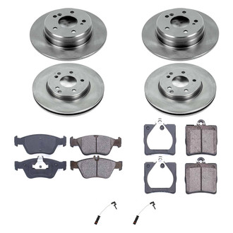 Callahan Brake Parts® - Plain Front and Rear Brake Kit