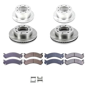 Callahan Brake Parts® - Plain Front and Rear Brake Kit