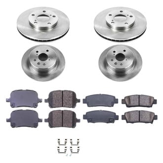 Callahan Brake Parts® - Plain Front and Rear Brake Kit