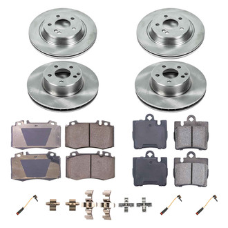 Callahan Brake Parts® - Plain Front and Rear Brake Kit