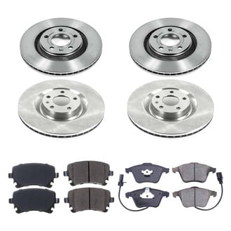 Callahan Brake Parts® - Plain Front and Rear Brake Kit