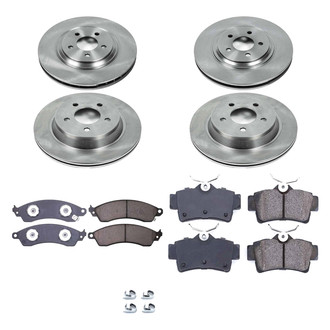 Callahan Brake Parts® - Plain Front and Rear Brake Kit