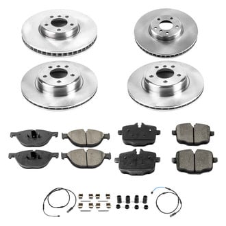 Callahan Brake Parts® - Plain Front and Rear Brake Kit