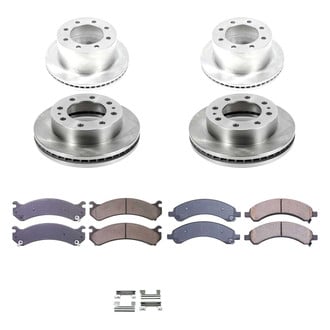 Callahan Brake Parts® - Plain Front and Rear Brake Kit